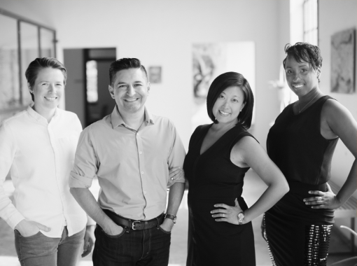 Photo of Whitney M., Manny V., Jacqueline V. and Ayona A.