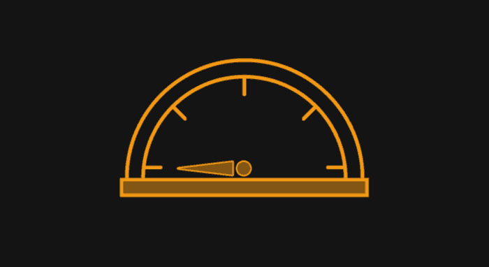 Illustration of a meter moving back and forth