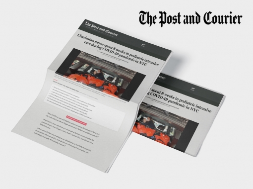 Agape newspaper mockup