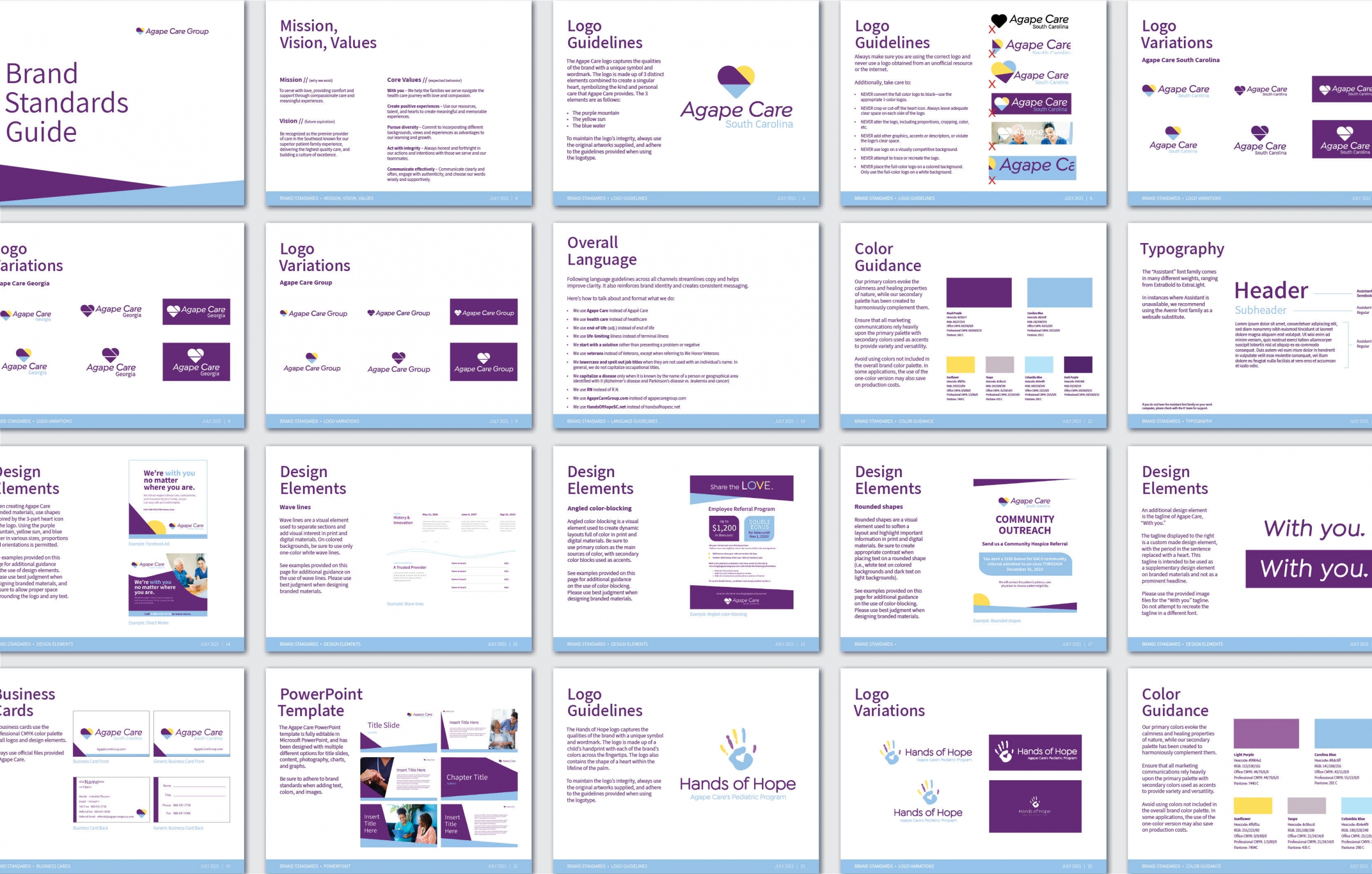 Agape brand guidelines